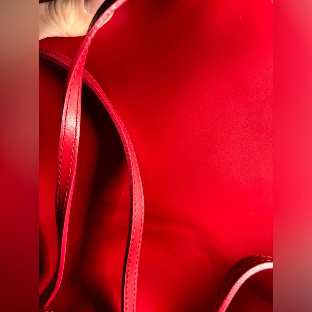 Vintage Furla Red Leather Mini Backpack